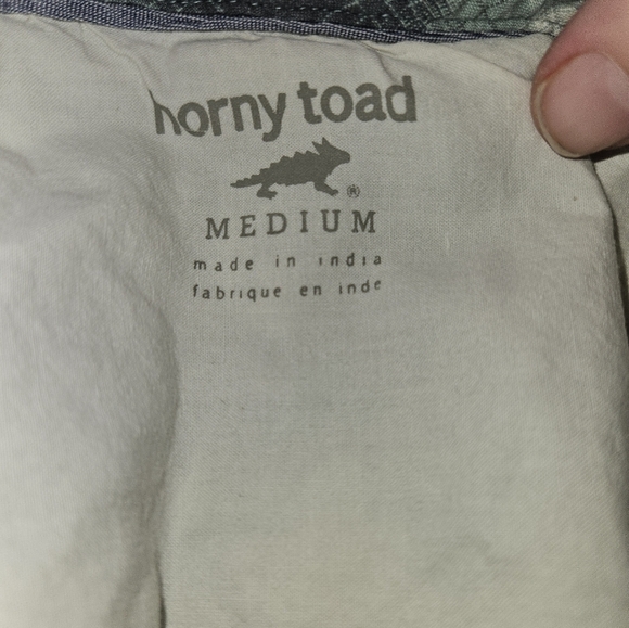 Horny Toad Mens Short Sleeve Button Up Shirt Size M - Picture 11 of 14